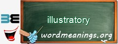 WordMeaning blackboard for illustratory